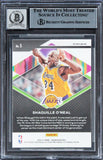 Lakers Shaquille O'Neal Signed 2020 Panini Prizm Fearless FB #5 Card BAS Slab