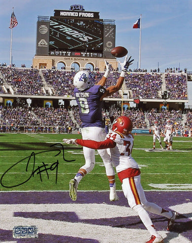 JOSH DOCTSON SIGNED AUTOGRAPHED TCU HORNED FROGS 8x10 PHOTO COA