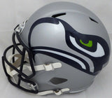 TYLER LOCKETT AUTOGRAPHED SEAHAWKS AMP FULL SIZE SPEED HELMET MCS HOLO 159136