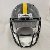 ROMAN WILSON SIGNED PITTSBURGH STEELERS F/S SPEED REPLICA HELMET BECKETT QR