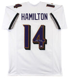 Kyle Hamilton Authentic Signed White Pro Style Jersey Autographed BAS Witnessed