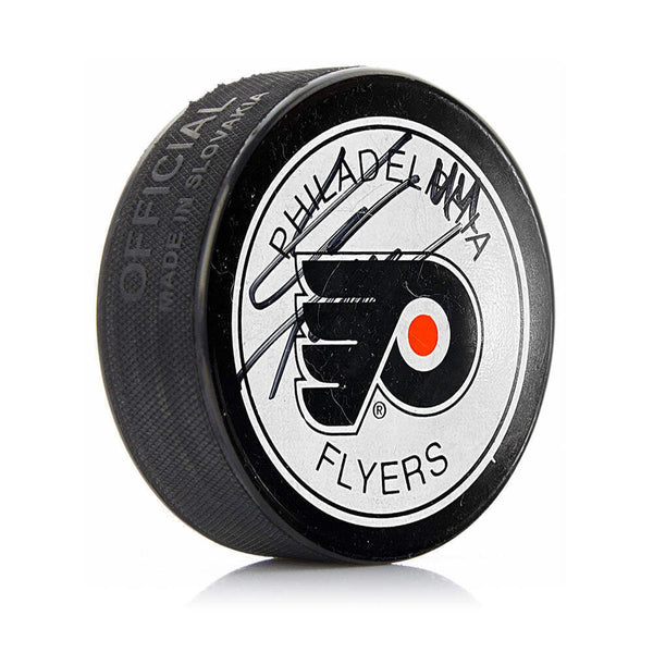 Kimmo Timonen Philadelphia Flyers Autographed Signed White Hockey Puck JSA PSA