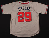 John Smoltz Signed Atlanta Braves Majestic Jersey (JSA COA) 1995 W Series Champ