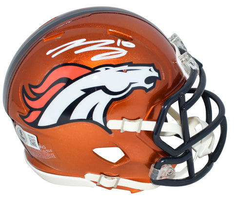 BO NIX AUTOGRAPHED DENVER BRONCOS FLASH SPEED MINI HELMET BECKETT