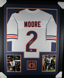 DJ D.J. MOORE (Bears white TOWER) Signed Autographed Framed Jersey JSA