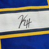 Autographed/Signed Kevin Hayes St. Louis Blue Hockey Jersey JSA COA