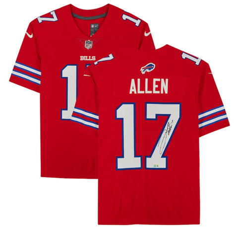 Josh Allen Autographed Buffalo Bills Nike F.U.S.E. Red Limited Jersey Beckett