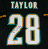 Fred Taylor Autographed Black Pro Style Jersey - Beckett W Auth *2