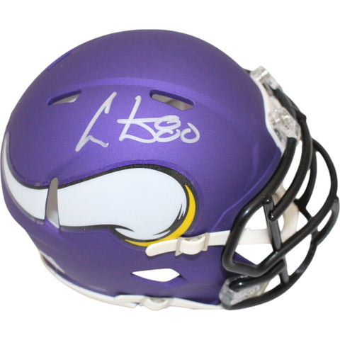 Cris Carter Autographed/Signed Minnesota Vikings Mini Helmet Beckett 47396