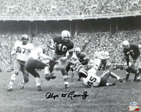 HOWARD HOPALONG CASSADY AUTOGRAPHED 16X20 PHOTO OHIO STATE BLACK BECKETT 179076