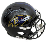 Zay Flowers Autographed Full Size Speed Replica Helmet Ravens Beckett 181028