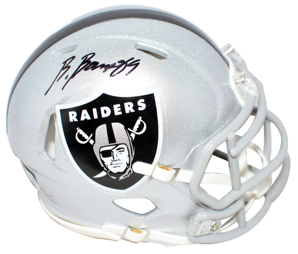 BROCK BOWERS AUTOGRAPHED LAS VEGAS RAIDERS SPEED MINI HELMET BECKETT