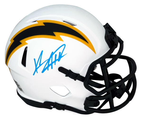 KEENAN ALLEN AUTOGRAPHED LOS ANGELES CHARGERS LUNAR SPEED MINI HELMET BECKETT