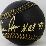 Nolan Ryan Autographed Rawlings OML Black Baseball w/ HOF 99 - AIV Hologram