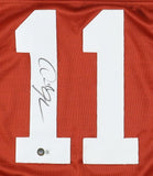 Derrick Johnson Signed Texas Longhorns Jersey (Beckett) K. C. Chiefs Linebacker