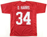 Damien Harris Signed Alabama Crimson Tide Jersey (Beckett) 2 time SEC Champion