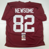 Autographed/Signed Ozzie Newsome Alabama Red College Football Jersey JSA COA