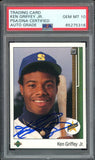 Ken Griffey Jr PSA 10 AUTO Rookie 1989 Upper Deck #1 RC On Card GEM MINT AUTO