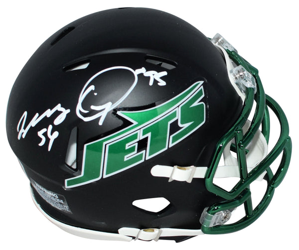 QUINNEN & QUINCY WILLIAMS SIGNED NEW YORK JETS BLACK SPEED MINI HELMET BECKETT