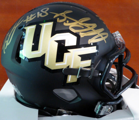 SHAQUEM & SHAQUILL GRIFFIN AUTOGRAPHED UCF SPEED MINI HELMET MCS HOLO 134376