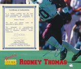 Rodney Thomas Autographed Signature Rookies 253 of 3500 8x10 Photo Texas A&M