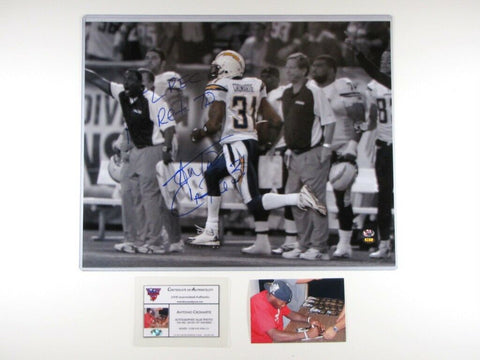 Antonio Cromartie SIGNED & INSCRIBED 16x20 Return Photo