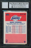 Lakers Magic Johnson Signed 1986 Fleer #53 Card Auto Graded 10! BAS Slabbed 2