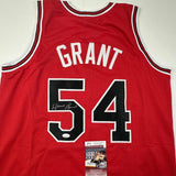 Autographed/Signed Horace Grant Chicago Red Basketball Jersey JSA COA