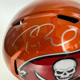 Autographed/Signed Tom Brady Buccaneers Full Size Replica Helmet Fanatics COA