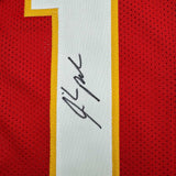 Autographed/Signed Isiah Pacheco Kansas City Red Football Jersey JSA COA