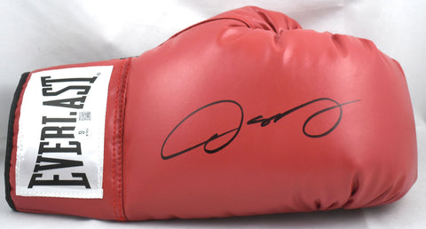 Oscar De La Hoya Autographed Red Everlast Boxing Glove-Beckett W Hologram *Right