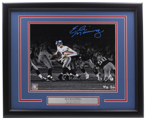 Eli Manning Signed Framed 11x14 Spotlight The Great Escape Giants Photo Fanatics