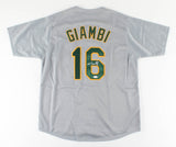 Jason Giambi Signed Oakland Athletics Jersey (JSA COA) 5xAll-Star (2000-2004)