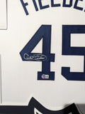 FRAMED DETROIT TIGERS CECIL FIELDER AUTOGRAPHED SIGNED JERSEY BECKETT HOLO