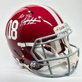 Nick Saban Signed Alabama Crimson Tide FS Authentic Helmet w/ Roll Tide Beckett