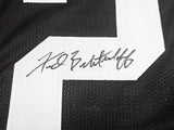 OAKLAND RAIDERS FRED BILETNIKOFF AUTOGRAPHED BLACK JERSEY BECKETT WITNESS 232610