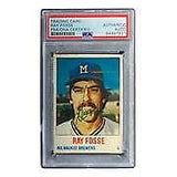 Ray Fosse Signed Milwaukee Brewers 1978 Hostess #57 Trading Card PSA/DNA 50515