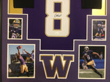 FRAMED WASHINGTON HUSKIES DANTE PETTIS AUTOGRAPHED SIGNED JERSEY JSA COA