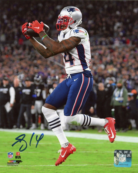 Mohamed Sanu New England Patriots Signed 1st TD 8x10 Photo