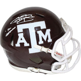 Johnny Manziel Autographed Texas A&M Aggies Maroon Mini Beckett 46477