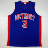 Autographed/Signed Ben Wallace Detroit Blue Basketball Jersey JSA COA Auto