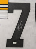 FRAMED PITTSBURGH STEELERS MEAN JOE GREENE AUTOGRAPHED JERSEY JSA COA