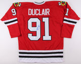 Anthony Duclair Signed Blackhawks Jersey (Beckett COA) Chicago Left Winger