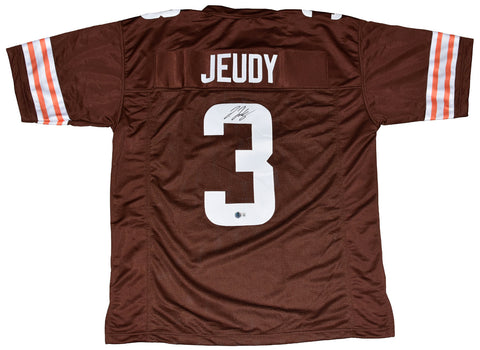 JERRY JEUDY AUTOGRAPHED SIGNED CLEVELAND BROWNS #3 JERSEY BECKETT