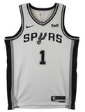 Spurs Victor Wembanyama Signed White Nike Association Edition Jersey Fanatics