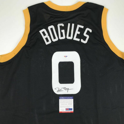 Autographed/Signed MUGGSY BOGUES Space Jam Monstars Black Jersey PSA/DNA COA