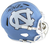 North Carolina Javonte Williams Signed Full Size Speed Rep Helmet BAS Witnessed