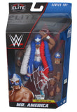 Hulk Hogan Autographed WWE Mattel Elite 101 Mr. America Action Figure Fanatics