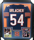 BRIAN URLACHER (Bears navy TOWER) Signed Autographed Framed Jersey Beckett