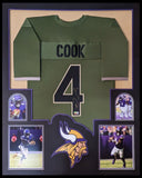 FRAMED MINNESOTA VIKINGS DALVIN COOK AUTOGRAPHED SIGNED JERSEY BECKETT HOLO